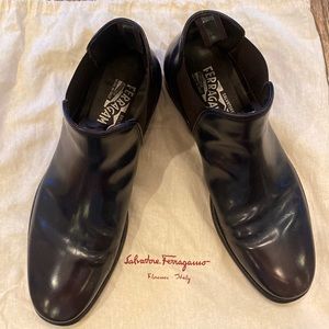 Men’s Salvatore Ferragamo Italian leather Chelsea boot